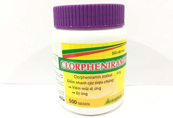 clorpheniramin là thuốc gì và liều dùng của thuốc 
