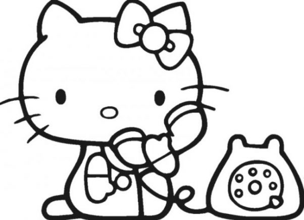 Tranh hoạt hình mèo Hello Kitty 