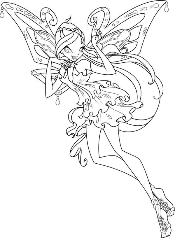Công chúa Winx với đôi cánh bướm xinh đẹp