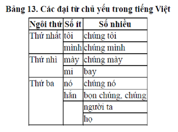 Đại từ trong Tiếng Việt: Khái niệm - Cách phân loại và Một vài Ví dụ