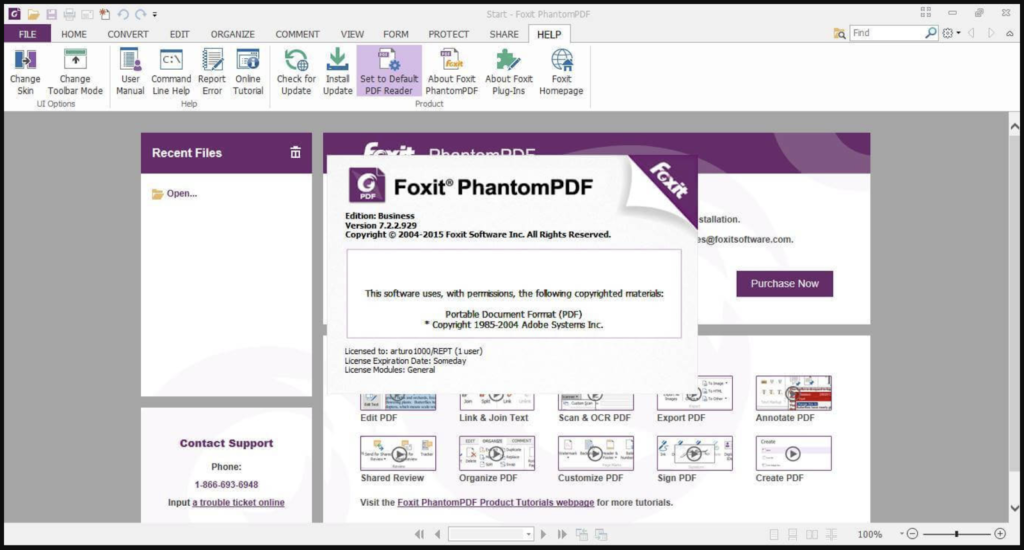 Phần mềm ghép pdf Foxit PhantomPDF